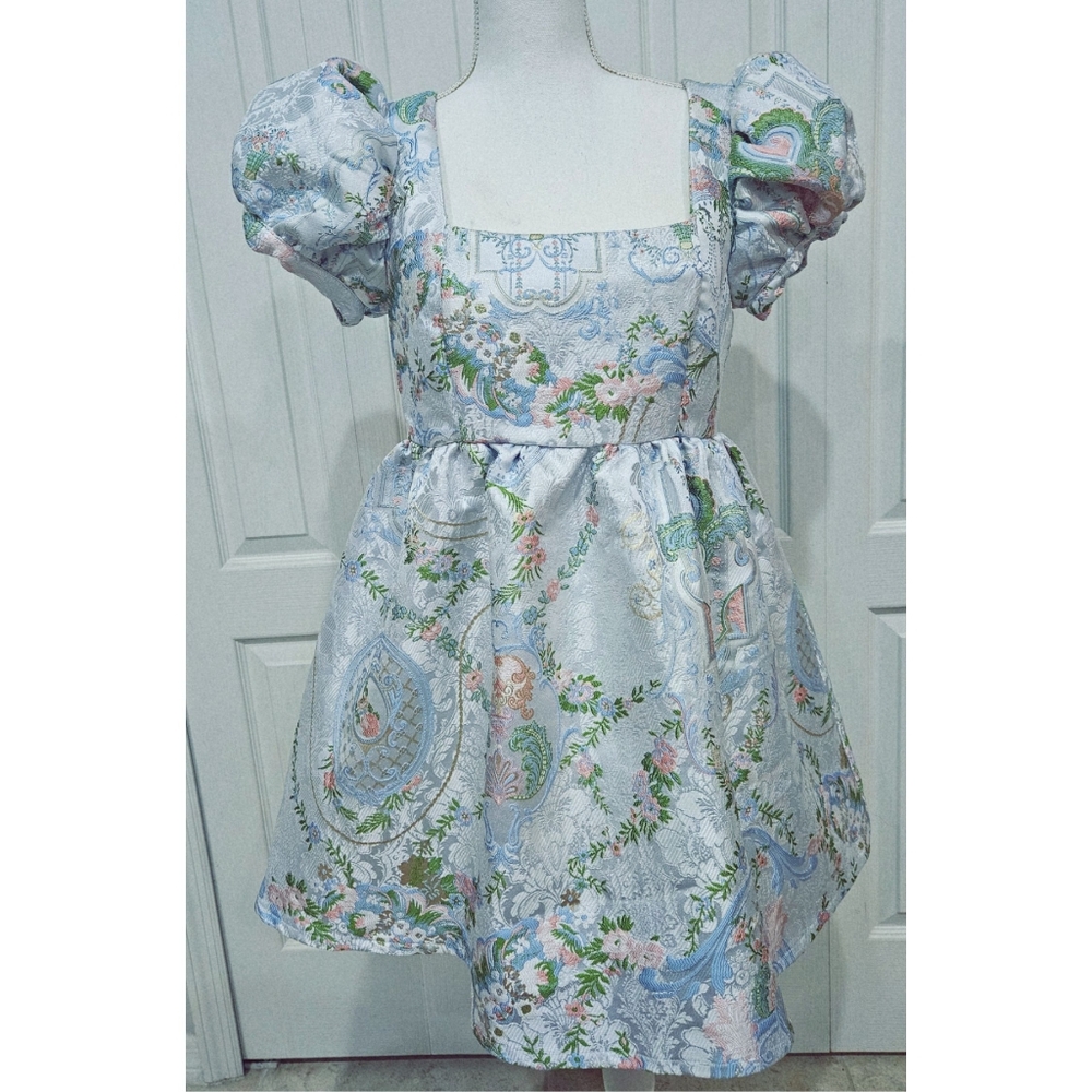 Sugar Thrillz Blue Pastel Floral Dress Size Medium